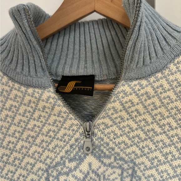 Levandi Norwegian 100% wool vintage ski sweater - Picture 2 of 15